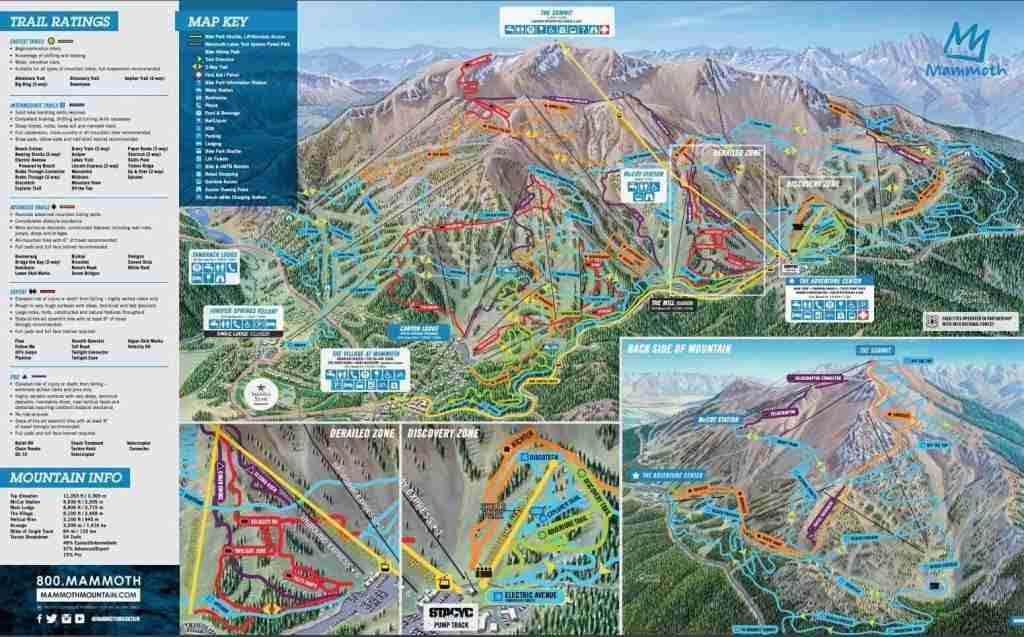 Mammoth Mountain Bike Park Map // Mammoth Mountain Bike Park is one of the best bike parks in the US with over 80 miles of trail and epic views. Start planning your next trip!
