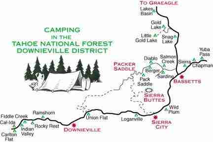 Downieville Camping // Use this 3-day Downieville mountain biking itinerary to plan your trip to Downieville including where to ride, where to camp, and more!